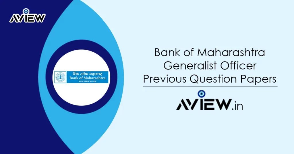 Bank of Maharashtra Generalist Officer Previous Question Papers