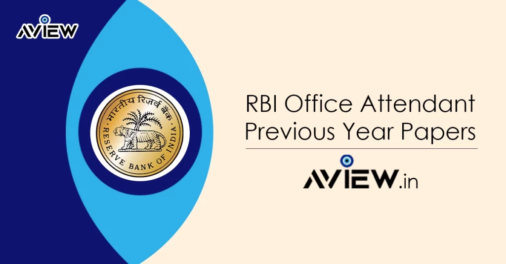 RBI Office Attendant Previous Year Papers