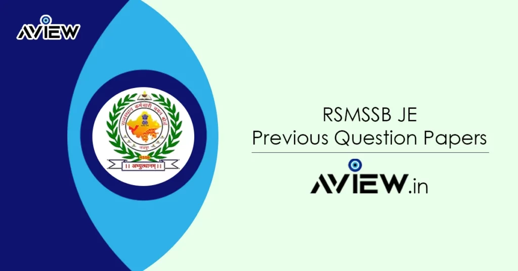 RSMSSB JE Previous Question Papers