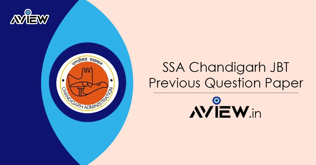 SSA Chandigarh JBT Previous Question Paper